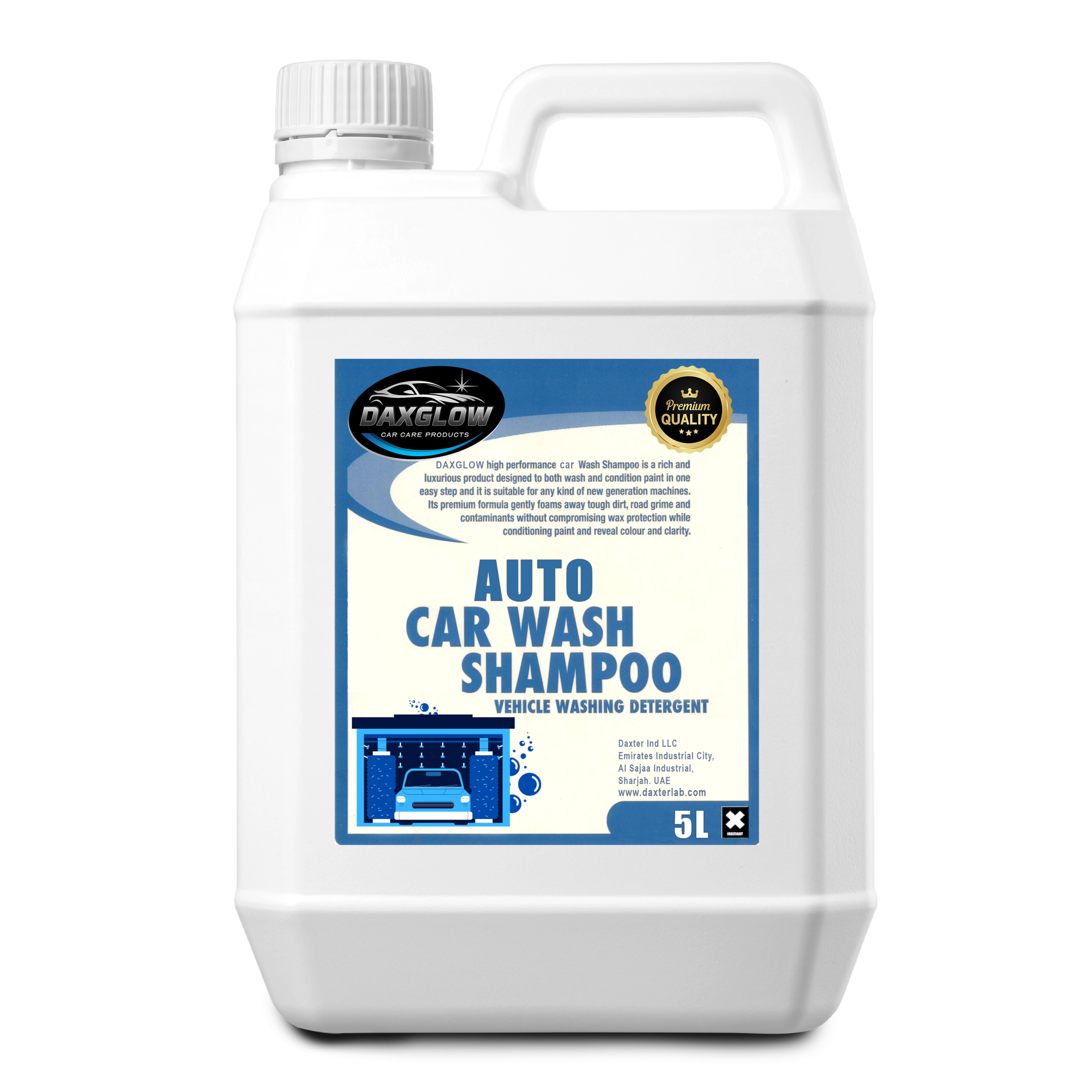 Foaming car wash shampoo gallon jug