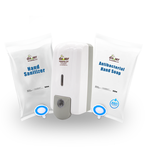 Hand hygiene refill pouch range by Daxter Lab UAE