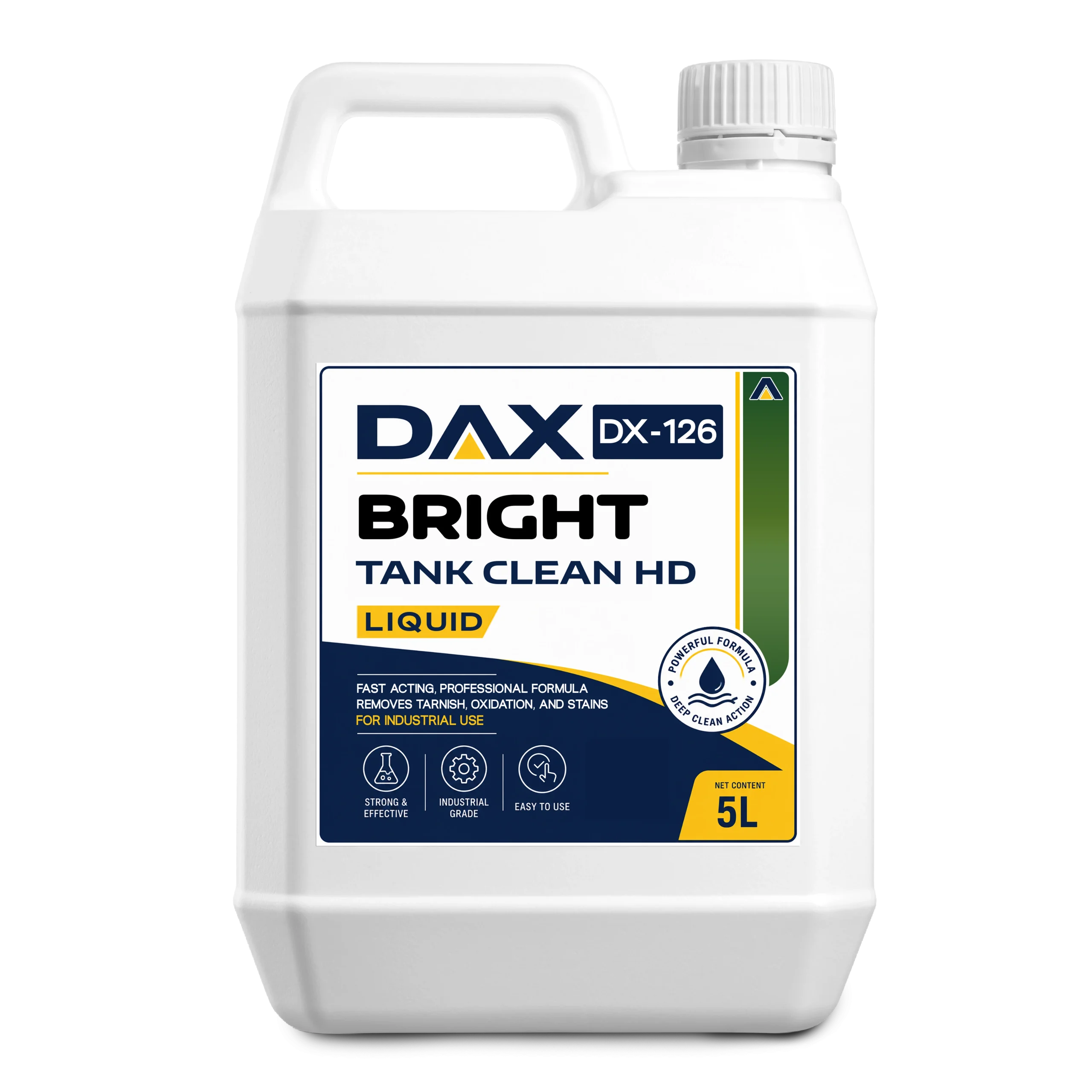 Dax Bright Tank Clean HD acidic tank cleaner bottle